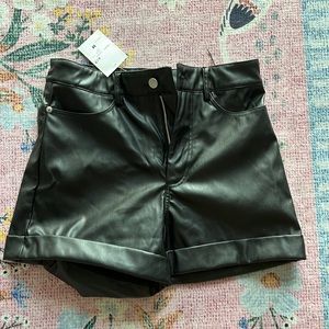 Forever 21 leather shorts